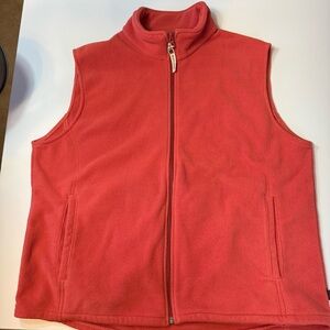 Woolrich Vest Women’s  XL Soft Peach-Pink Fleece Full Zip Outdoor Hiking